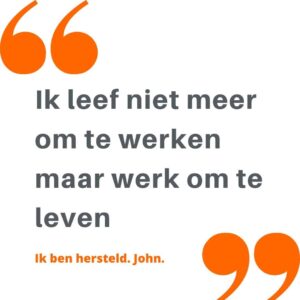 Quote van klant hersteld van burn-out