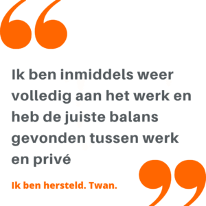 reactie klant burnout en stress herstel