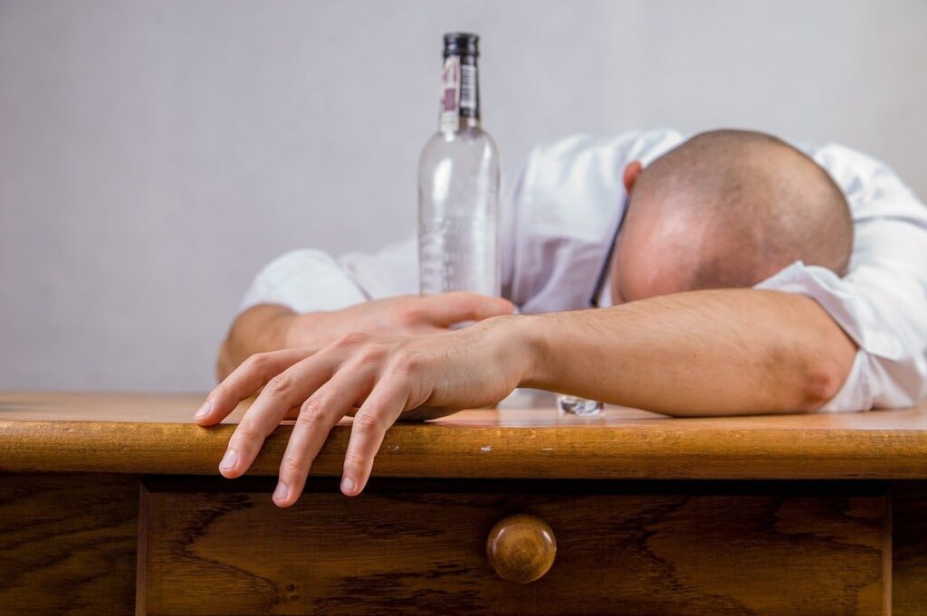 Dronken man en burn-out
