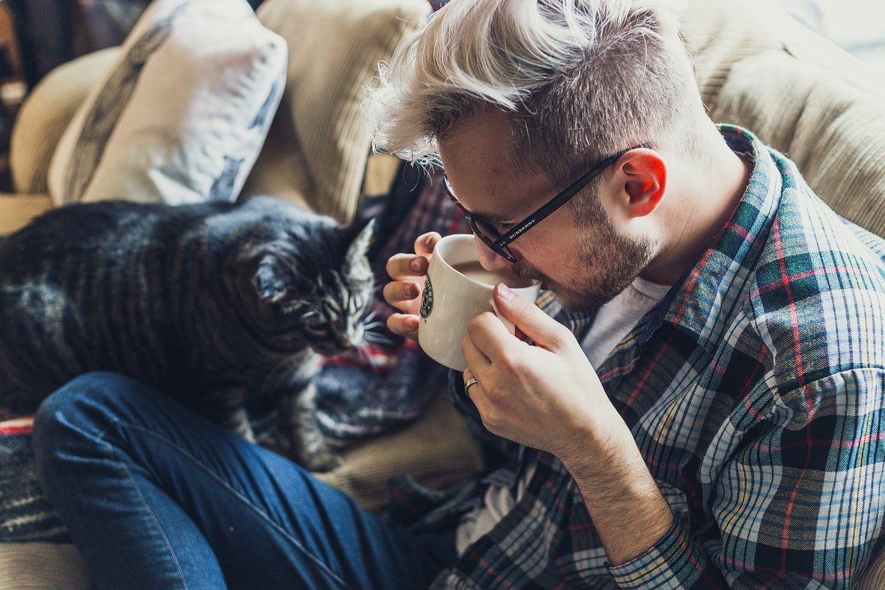man met burn-out of posttraumatisch stresssyndroom